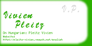 vivien pleitz business card